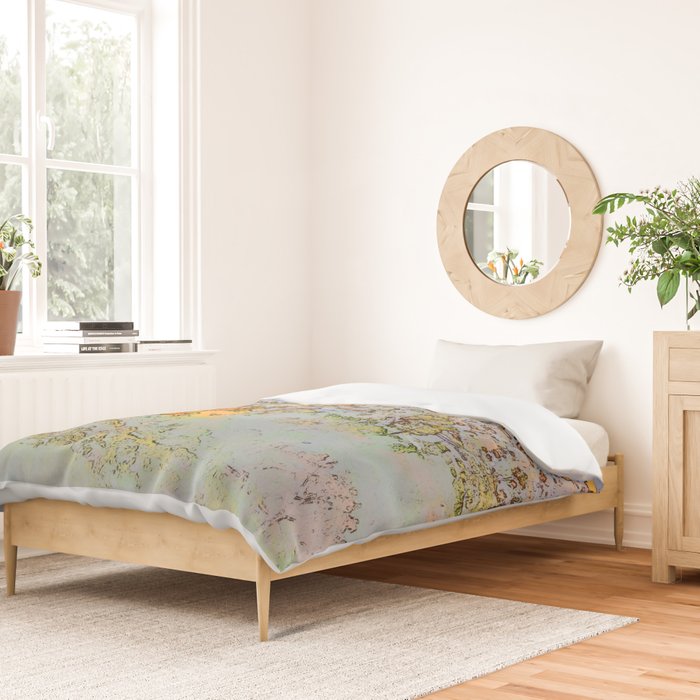 Shining city on the hill duvet cover